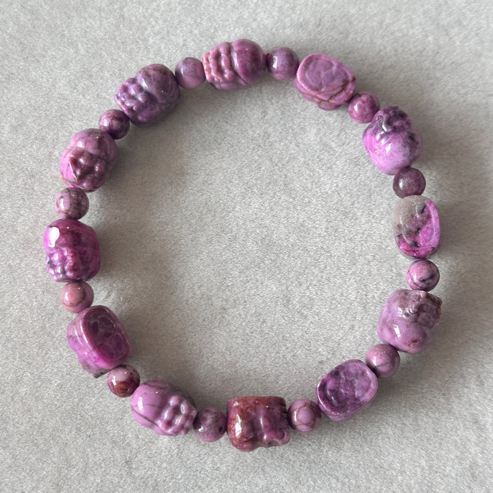 Cobaltan Calcite Pixiu Bracelet 8.4-8.8mm