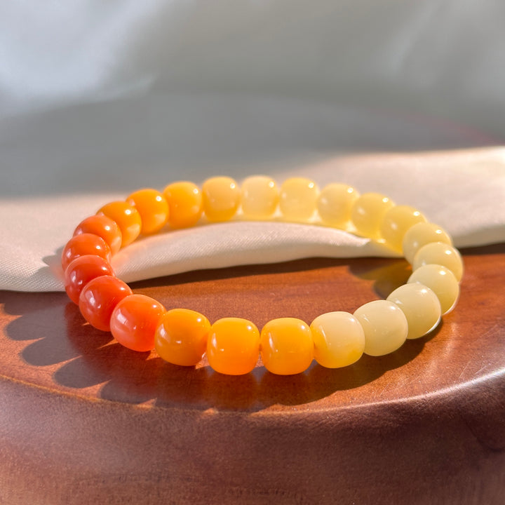 Yellow Jade  Bracelet 9.0-9.1mm