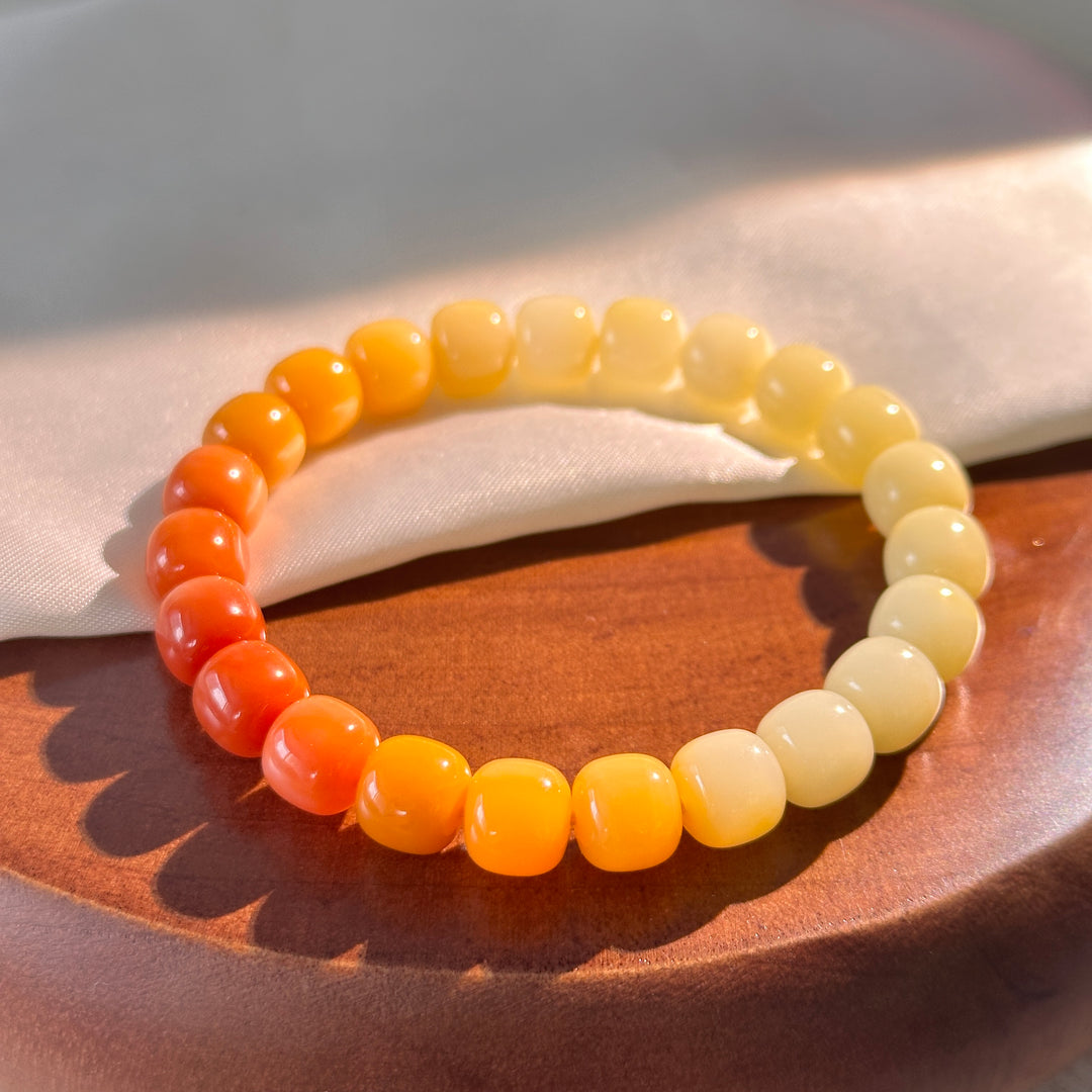 Yellow Jade  Bracelet 9.0-9.1mm