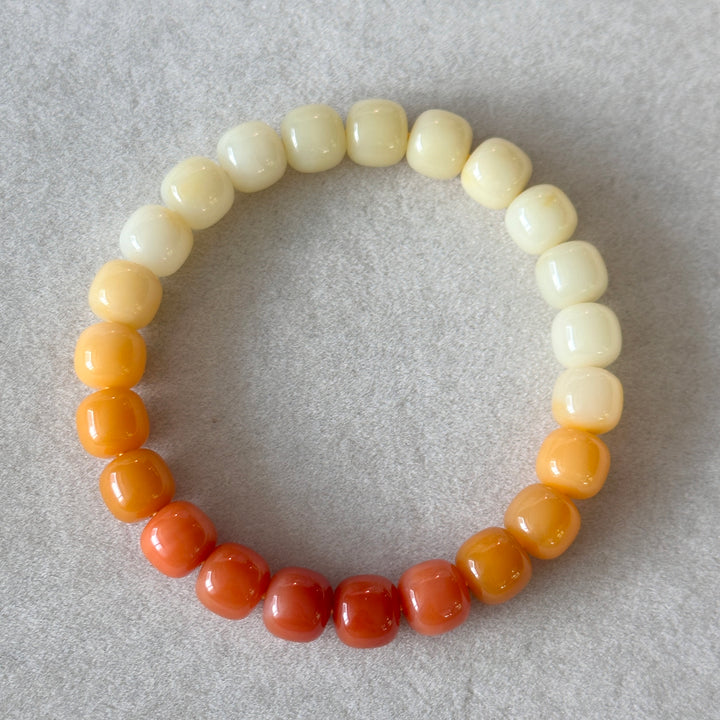 Yellow Jade  Bracelet 9.0-9.1mm
