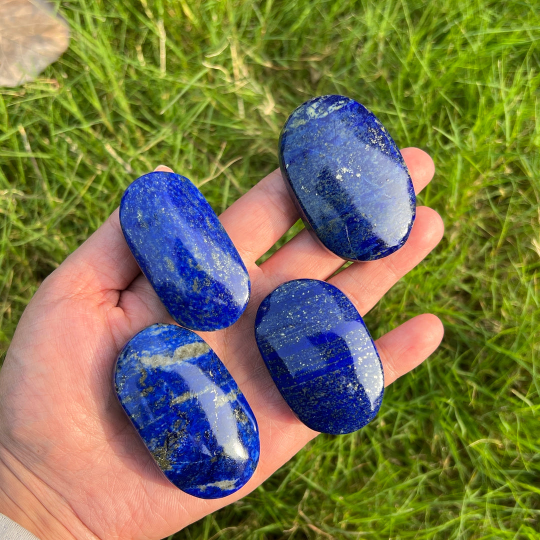 Natural Lapis Lazuli Palm Stone