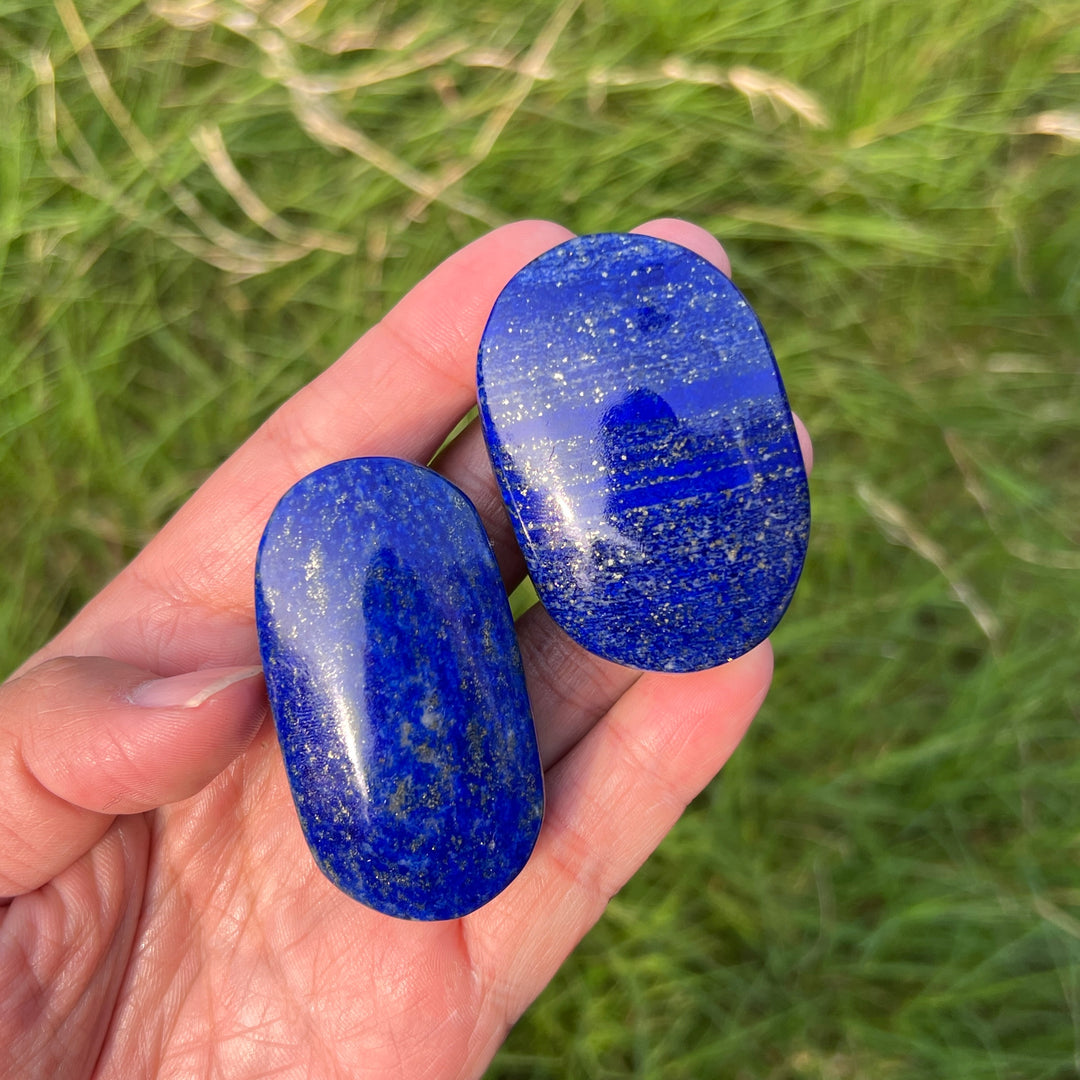 Natural Lapis Lazuli Palm Stone