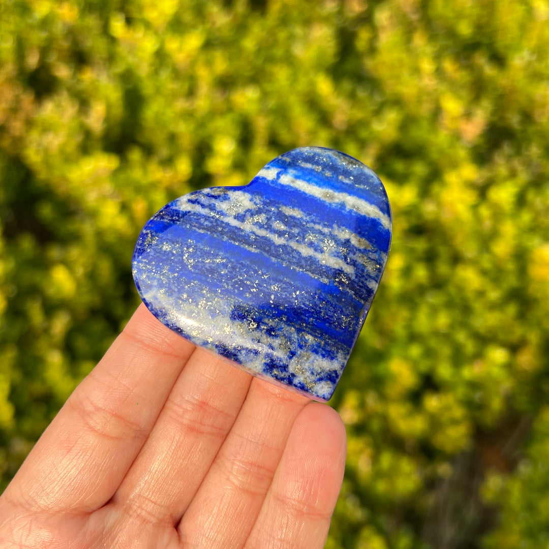 Natural Lapis Lazuli Crystal Heart