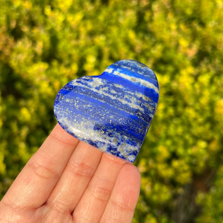 Natural Lapis Lazuli Crystal Heart