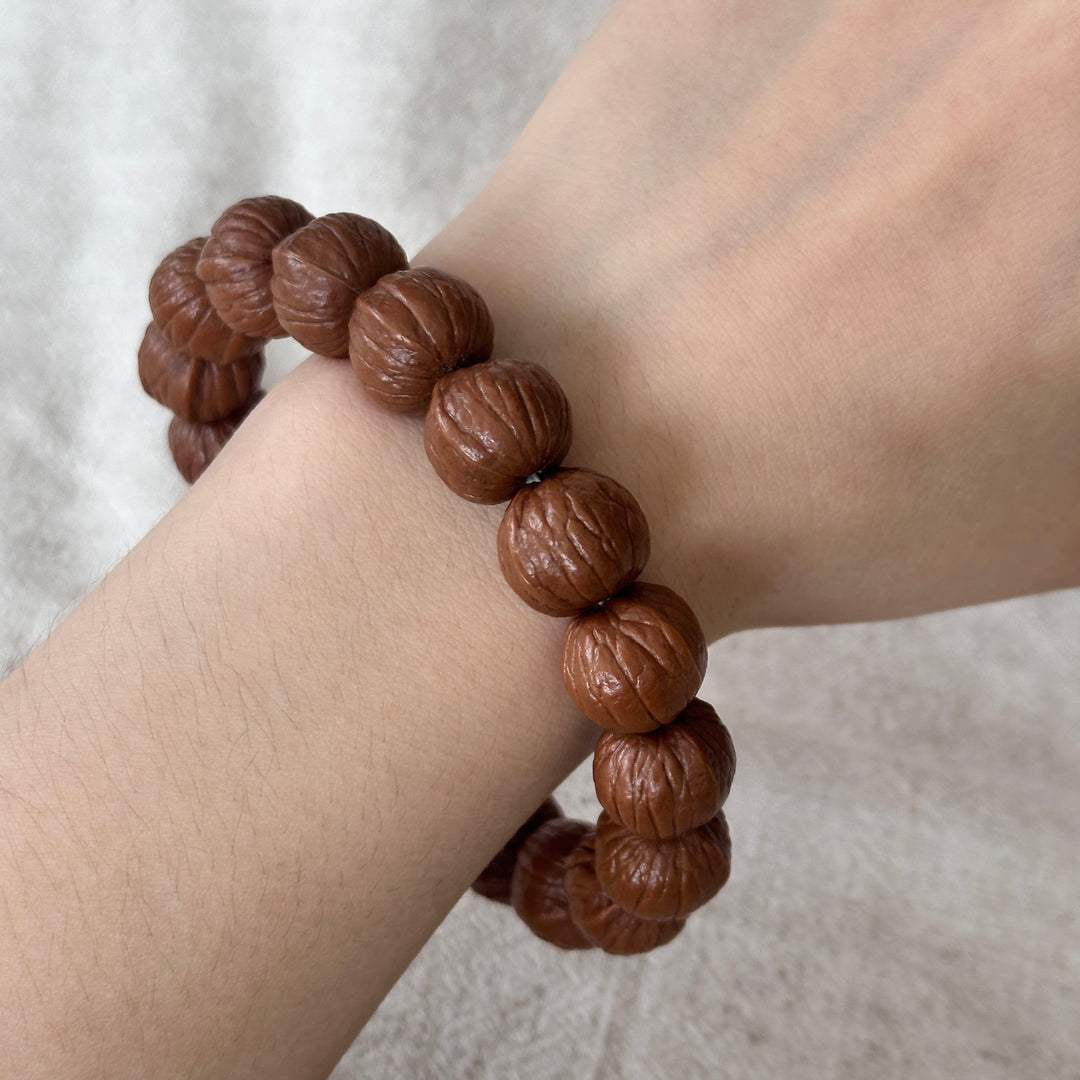 Monkey Head Walnut Bracelet 14.2-14.7mm