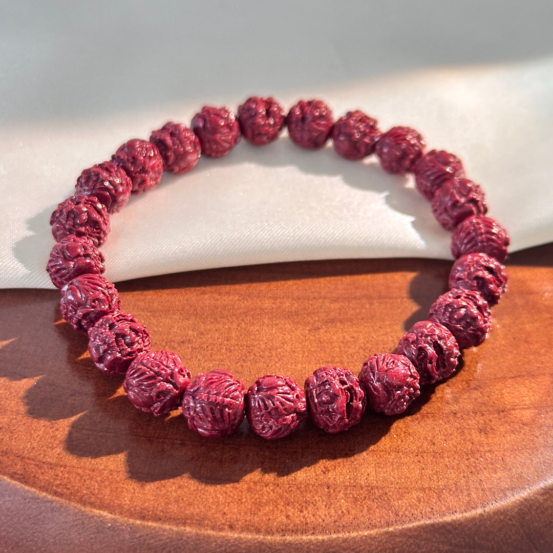Cinnabar Pixiu Bracelet 8.4-9.2mm