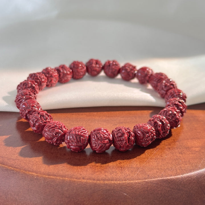Cinnabar Pixiu Bracelet 8.4-9.2mm