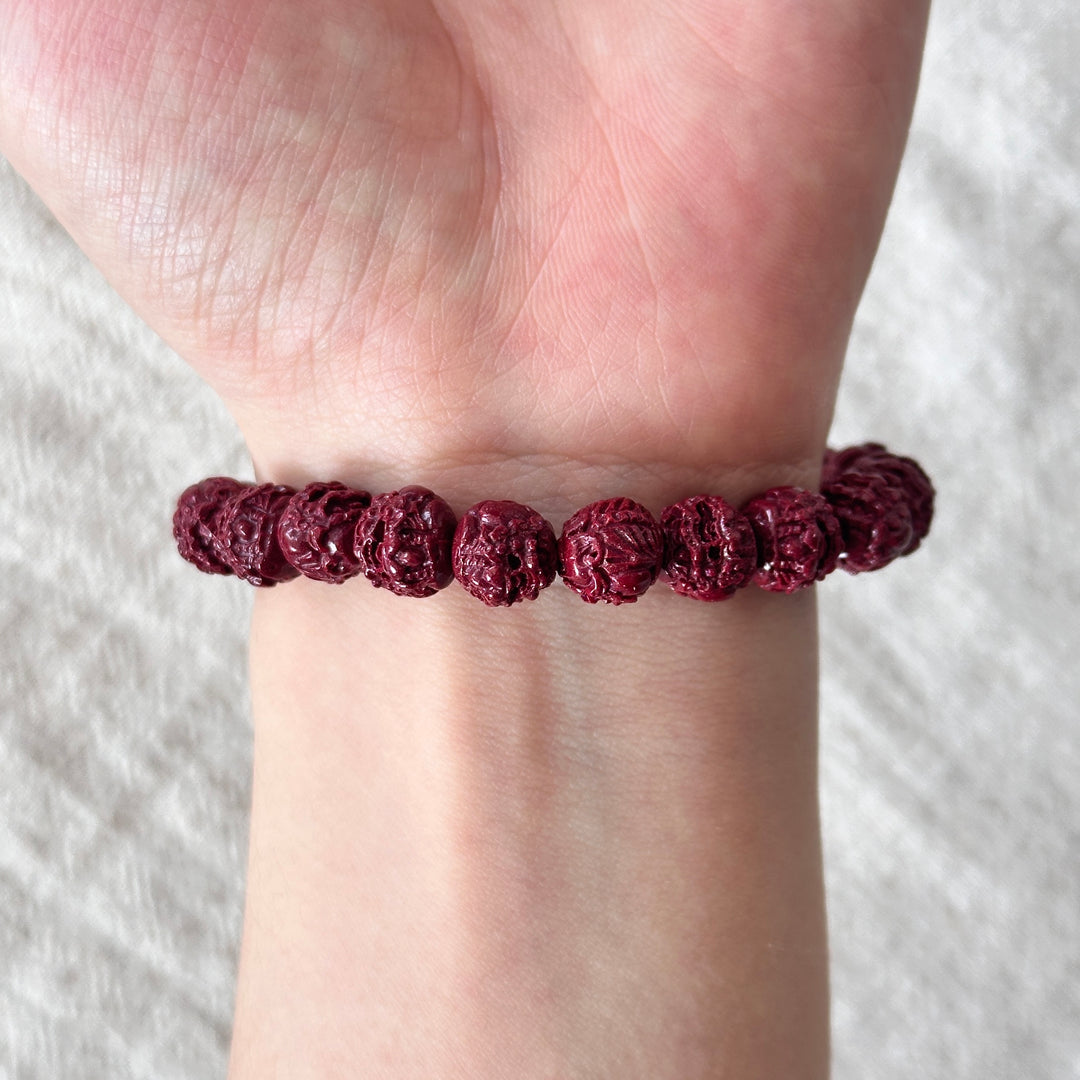 Cinnabar Pixiu Bracelet 8.4-9.2mm