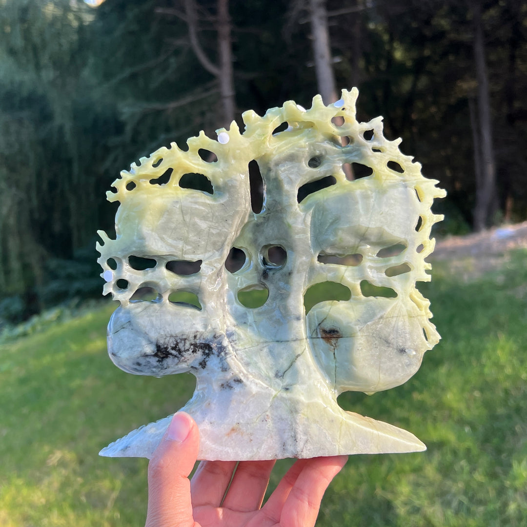 Unique Serpentine Pumpkin Tree Carving