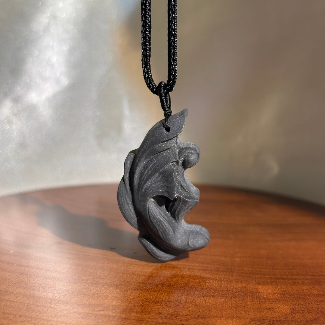 TaiJi Jasper Double Fish Crystal Pendant