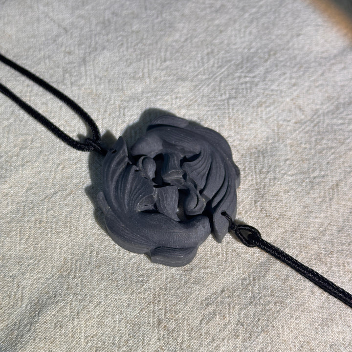 TaiJi Jasper Double Fish Crystal Pendant
