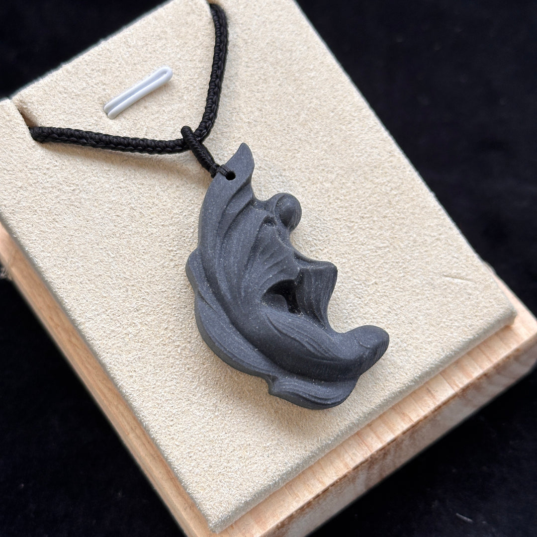 TaiJi Jasper Double Fish Crystal Pendant