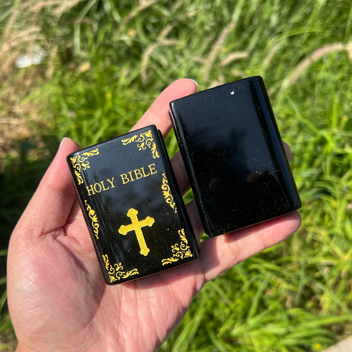 Natural Crystal Carved Bible