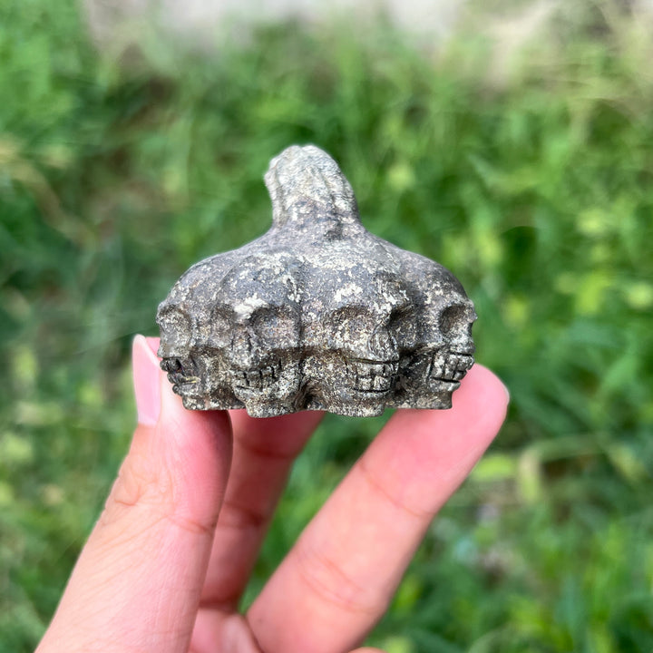 Pyrite Pumpkin Skull