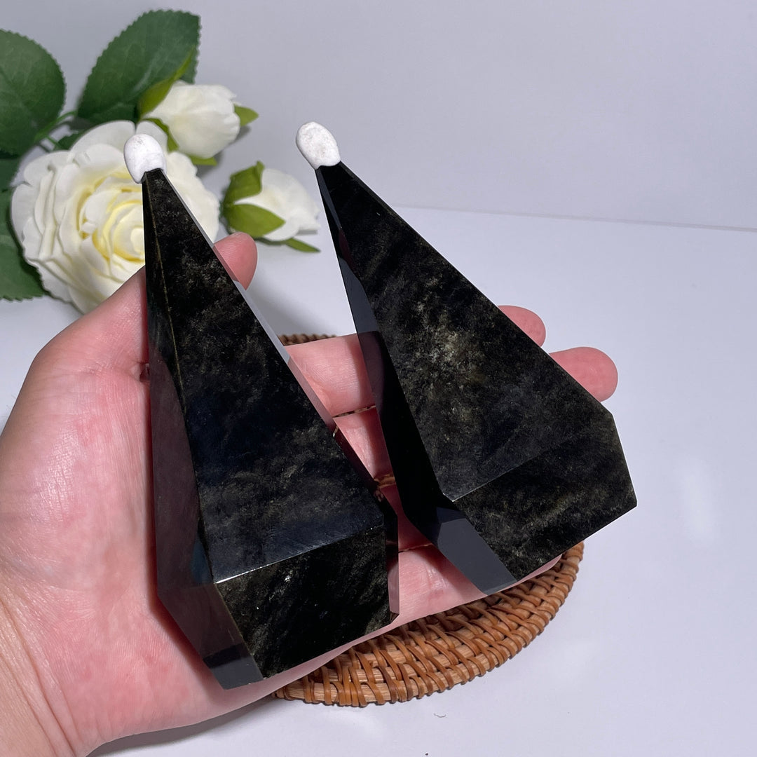 Golden Obsidian Diamond