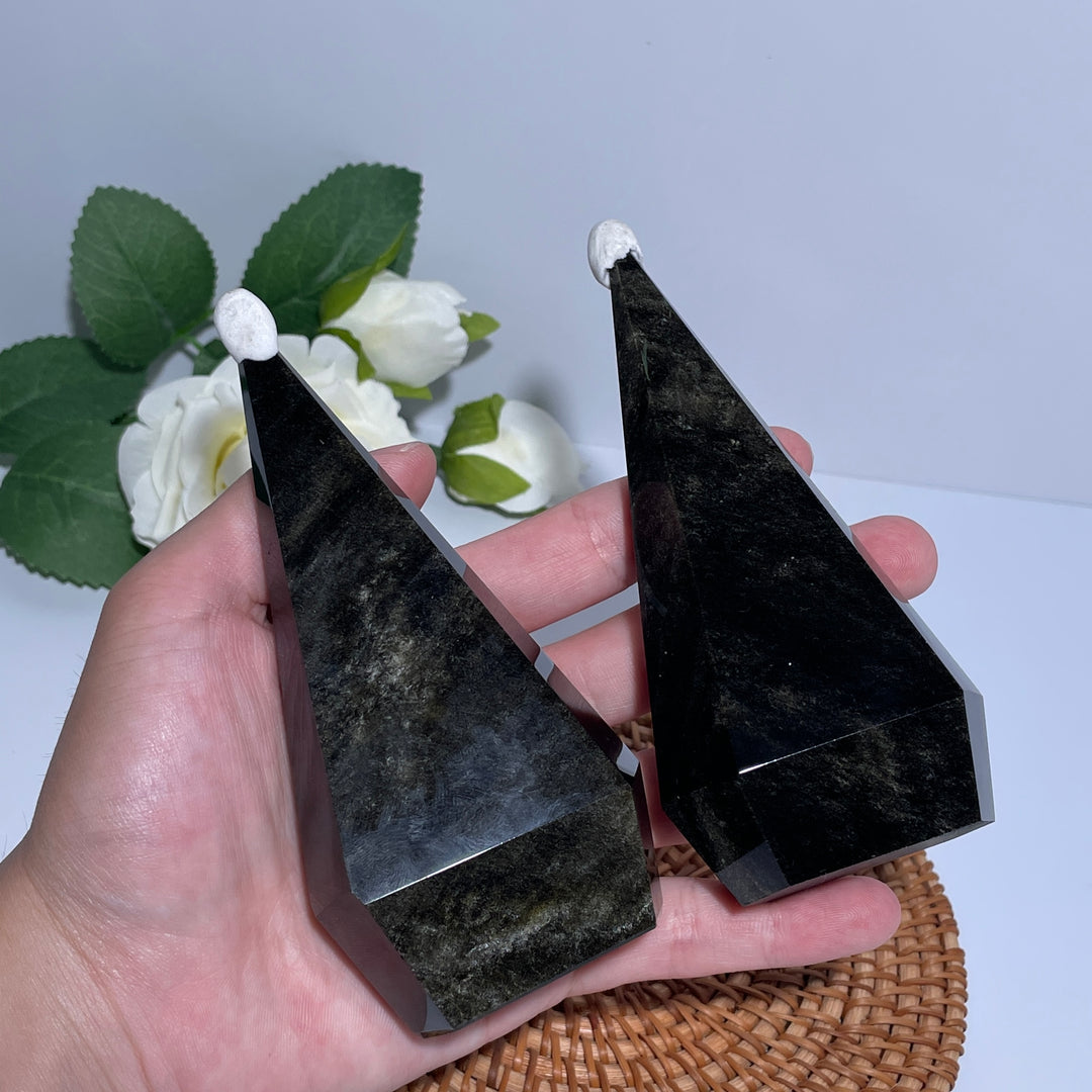 Golden Obsidian Diamond