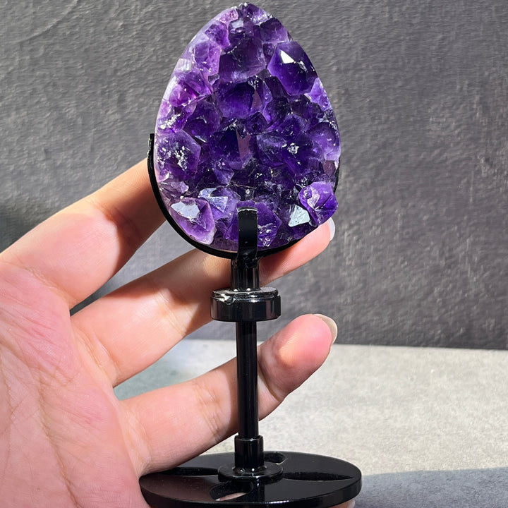 High Quality Polished Amethyst Cluster Egg