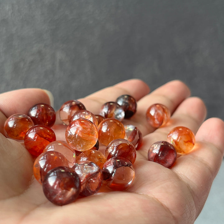Fire Quartz Crystal Sphere