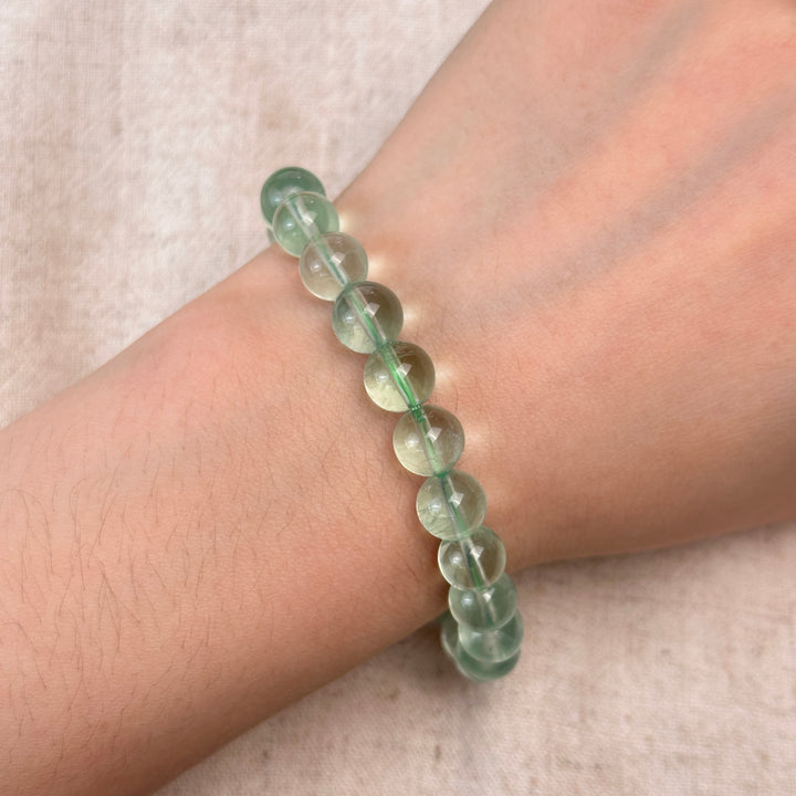 Green Fluorite Bracelet 8.0-8.4mm