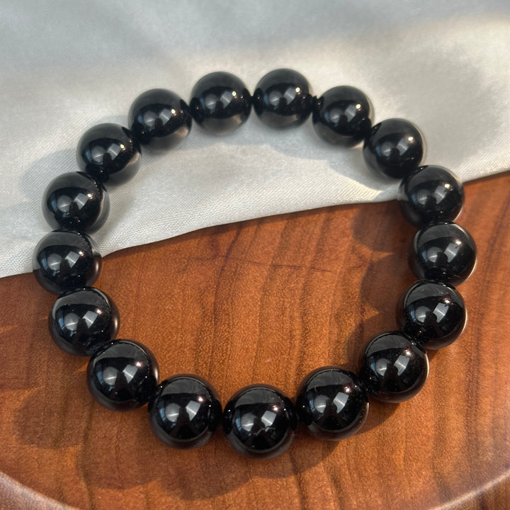 Black Tourmaline Bracelet 11.9-12.1mm