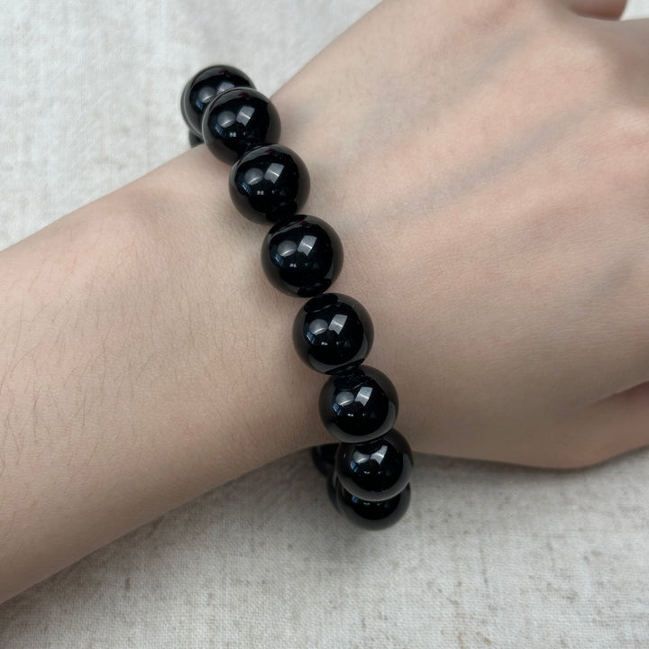 Black Tourmaline Bracelet 11.9-12.1mm