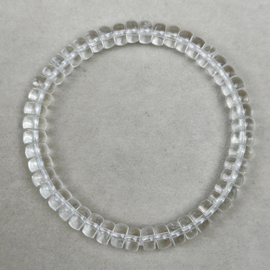 Clear Quartz Faceted Bracelet 6.2-6.6mm