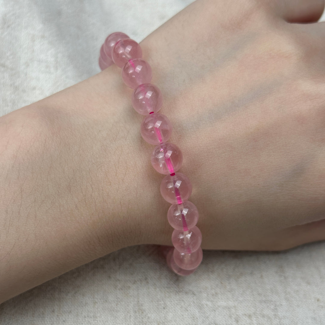 Rose Quartz Bracelet 8.6-8.9mm