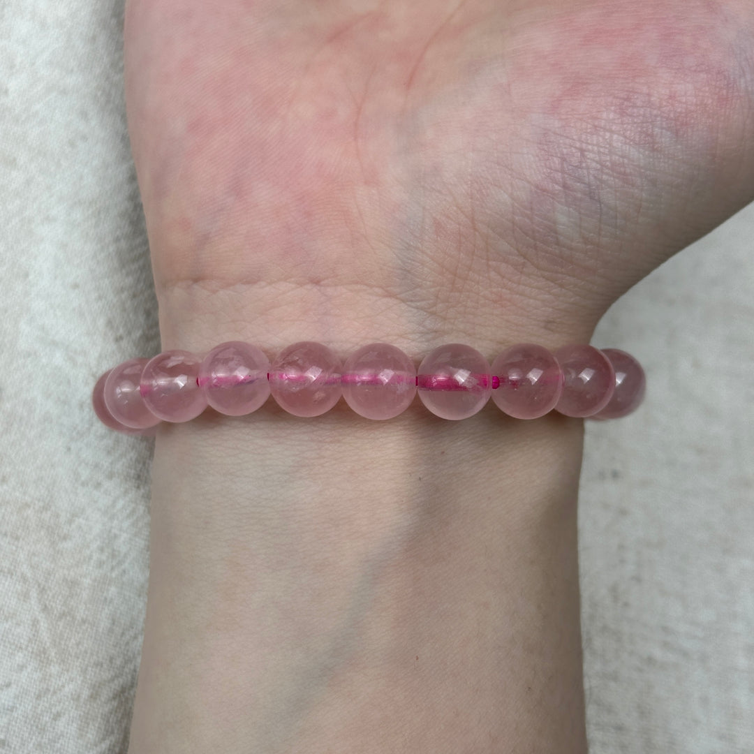 Rose Quartz Bracelet 8.6-8.9mm