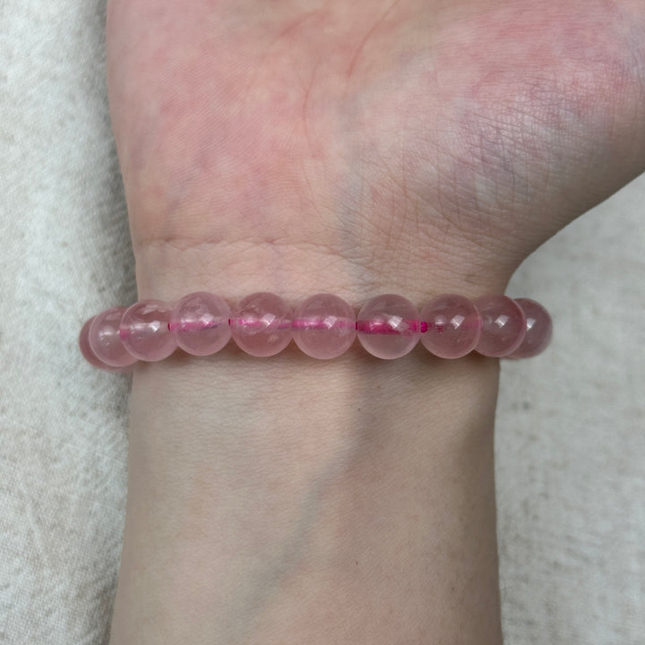 Rose Quartz Bracelet 8.6-8.9mm