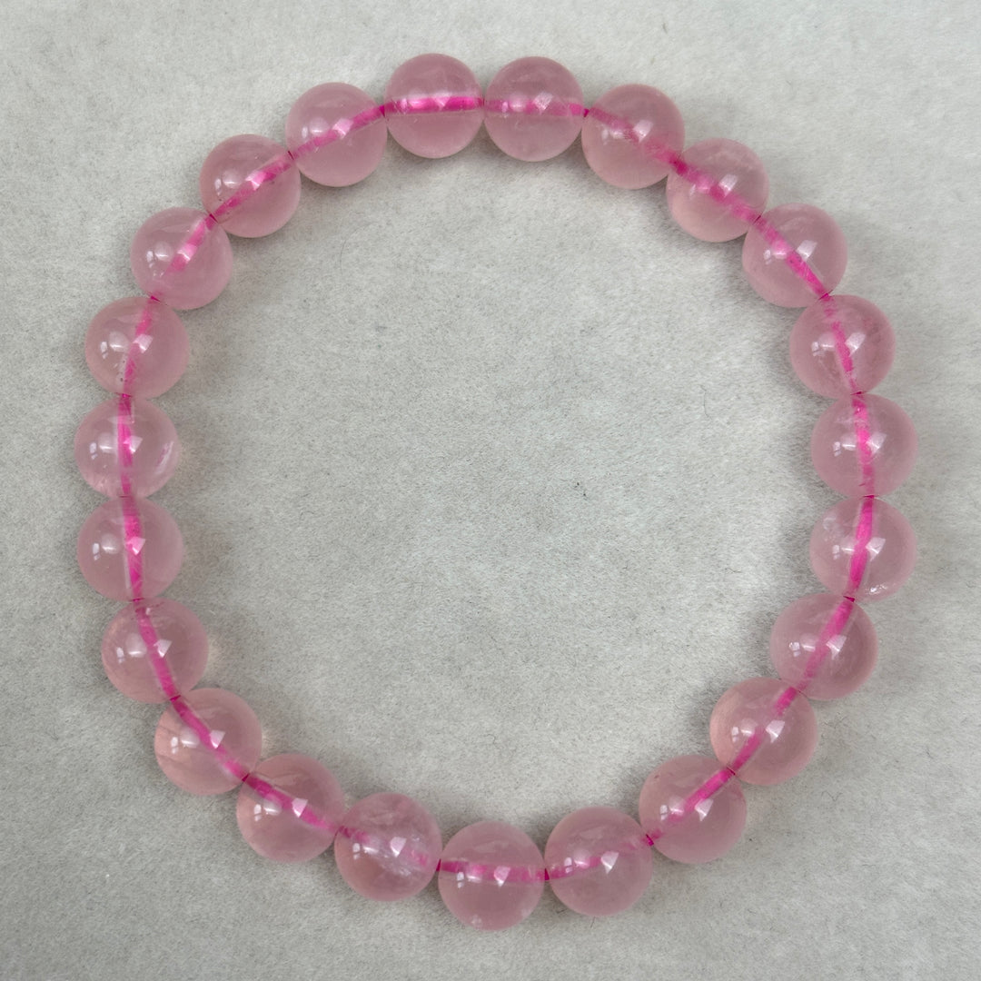 Rose Quartz Bracelet 8.6-8.9mm