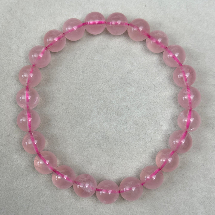 Rose Quartz Bracelet 8.6-8.9mm