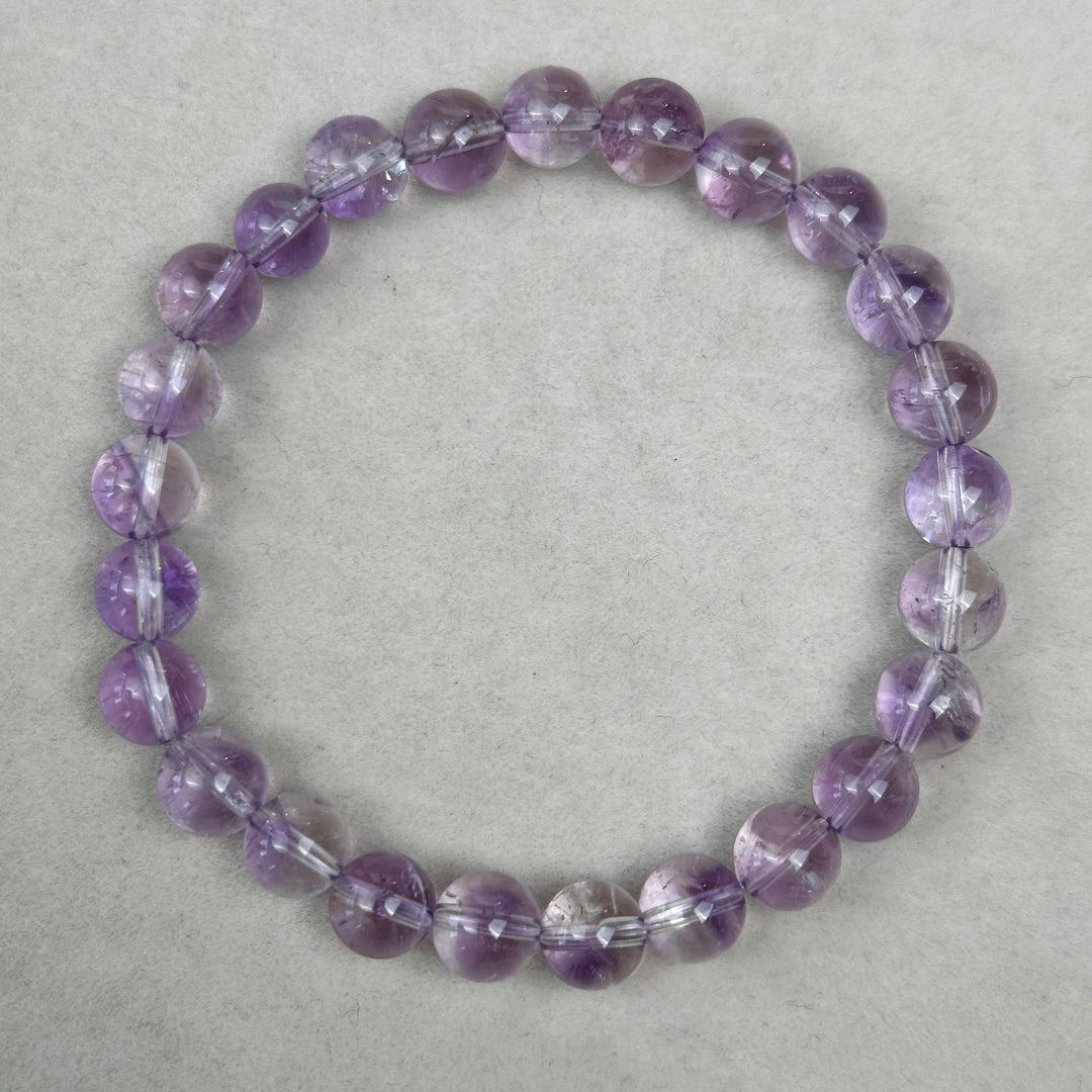 Purple Fluorite Bracelet  7.0-7.9mm