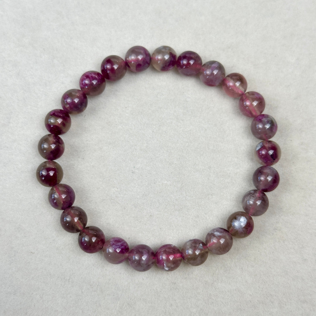 Plum Tourmaline Bracelet 7.4-7.7mm