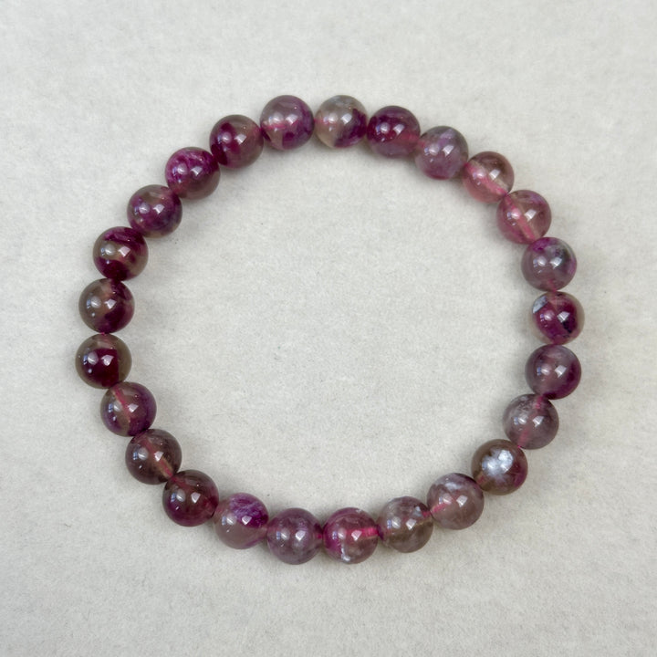 Plum Tourmaline Bracelet 7.4-7.7mm