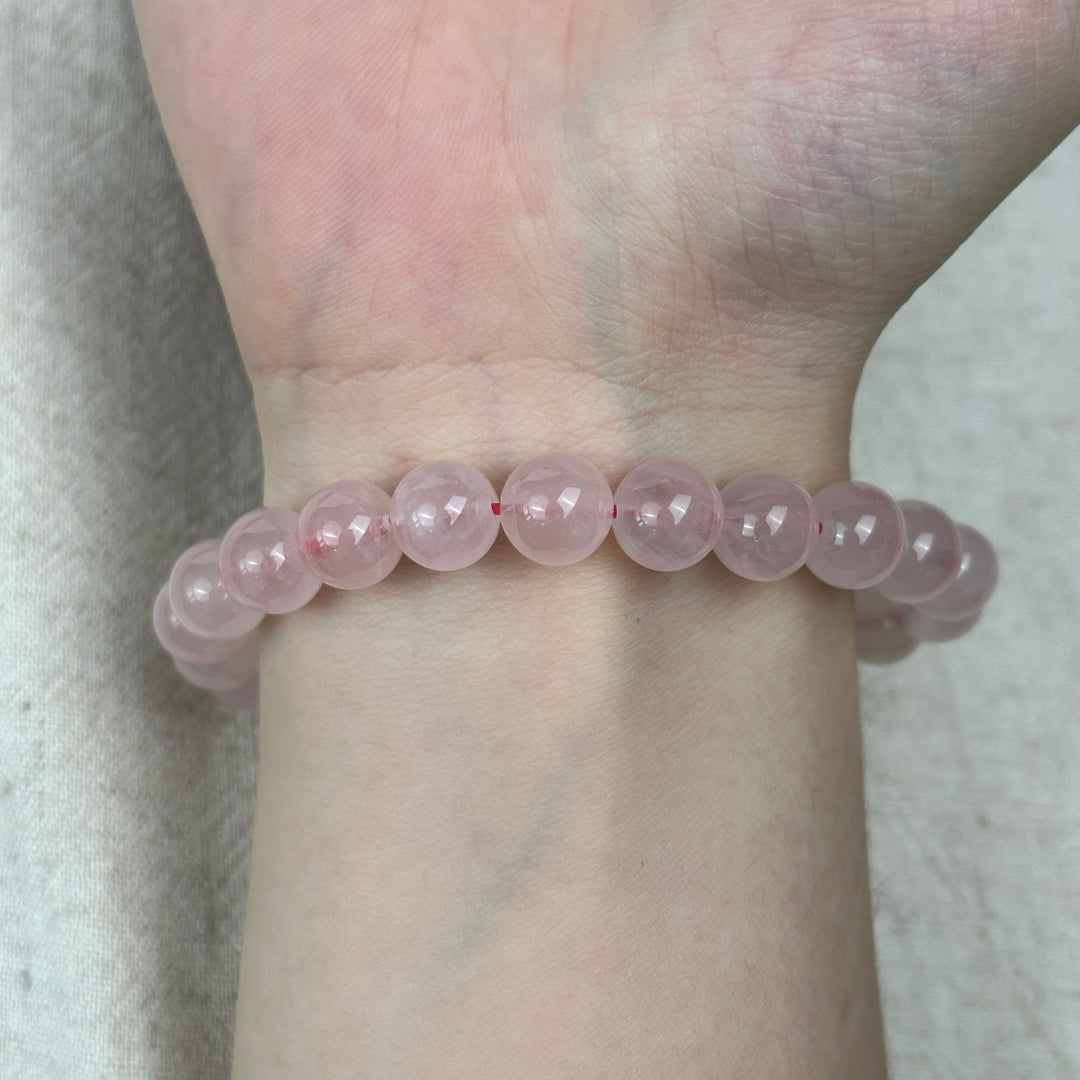 Rose Quartz Bracelet 8.7-8.9mm