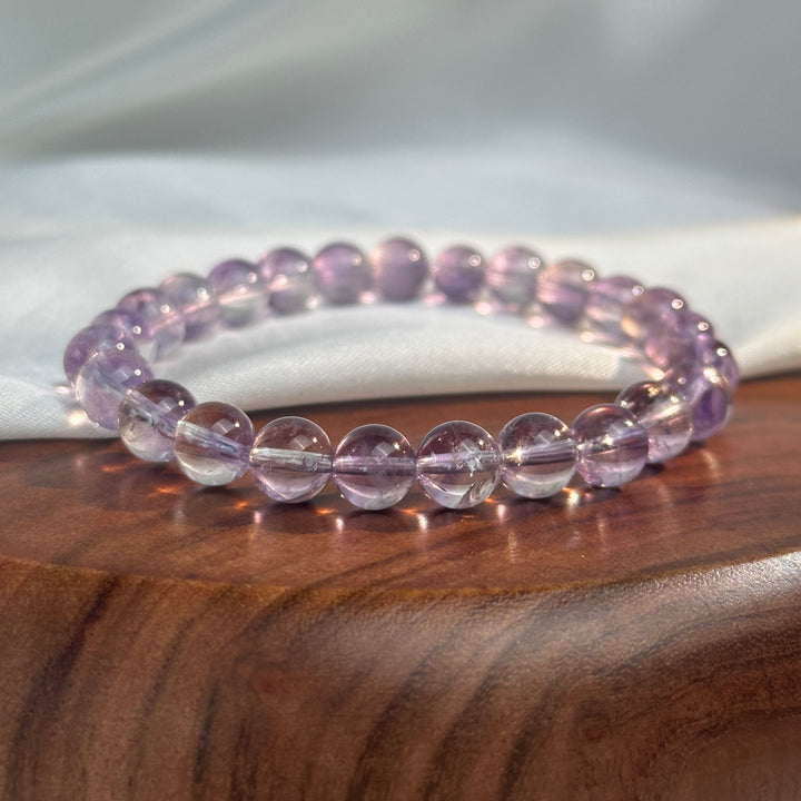 Purple Fluorite Bracelet  7.0-7.9mm