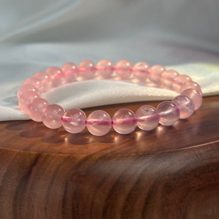 Rose Quartz Bracelet 8.6-8.9mm