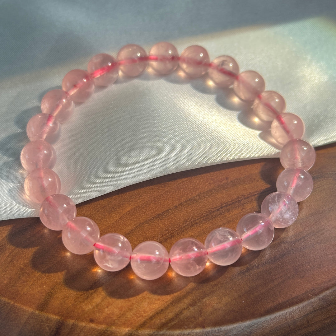 Rose Quartz Bracelet 8.6-8.9mm