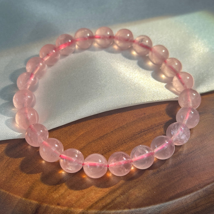 Rose Quartz Bracelet 8.6-8.9mm