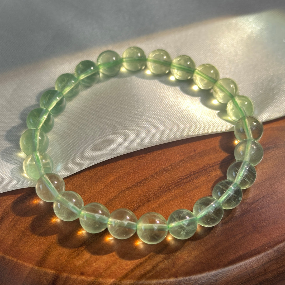Green Fluorite Bracelet 8.0-8.4mm