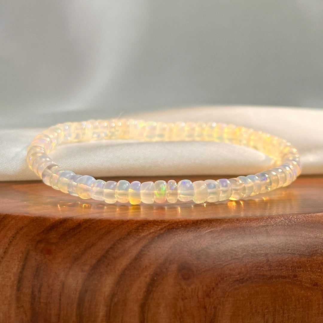 Pulsera de Ópalo Cortada Recta 4.1-4.7mm