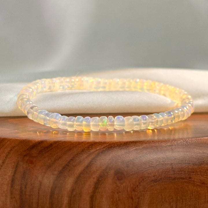 Pulsera de Ópalo Cortada Recta 4.1-4.7mm