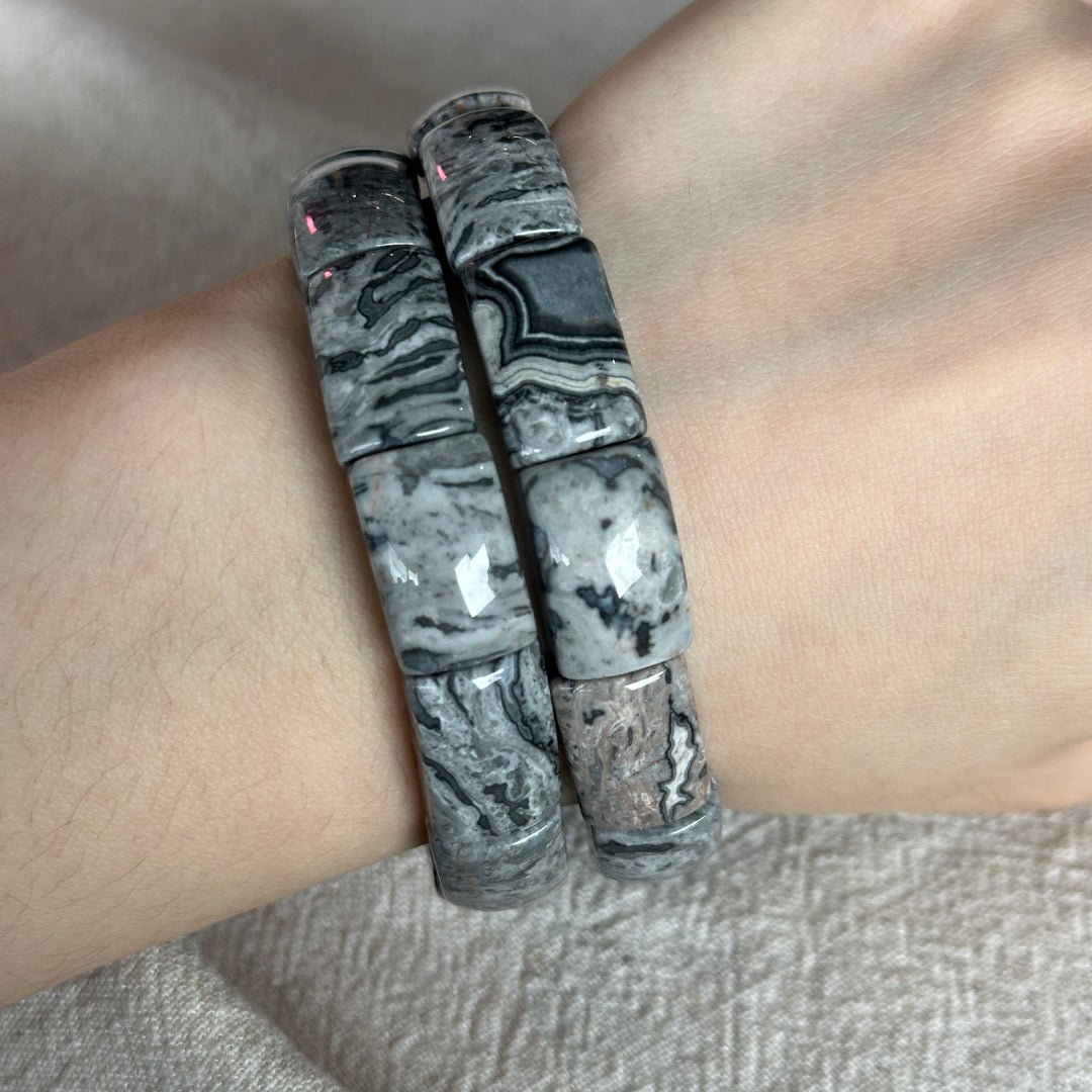 Prehnit Armband