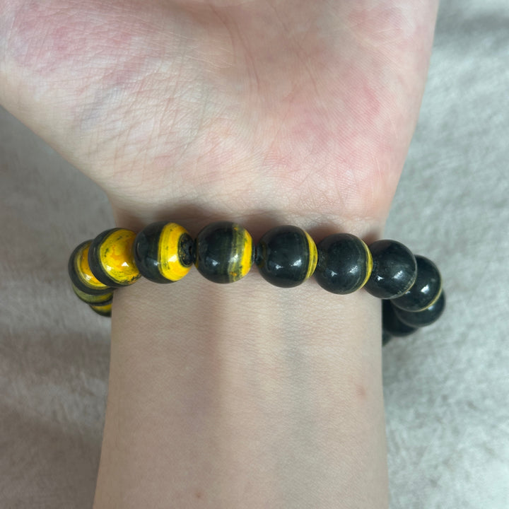 Bumble Bee Jasper Bracelet 10.6-10.8mm