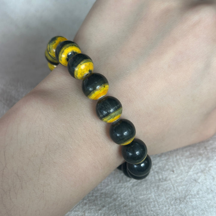 Bumble Bee Jasper Bracelet 10.6-10.8mm
