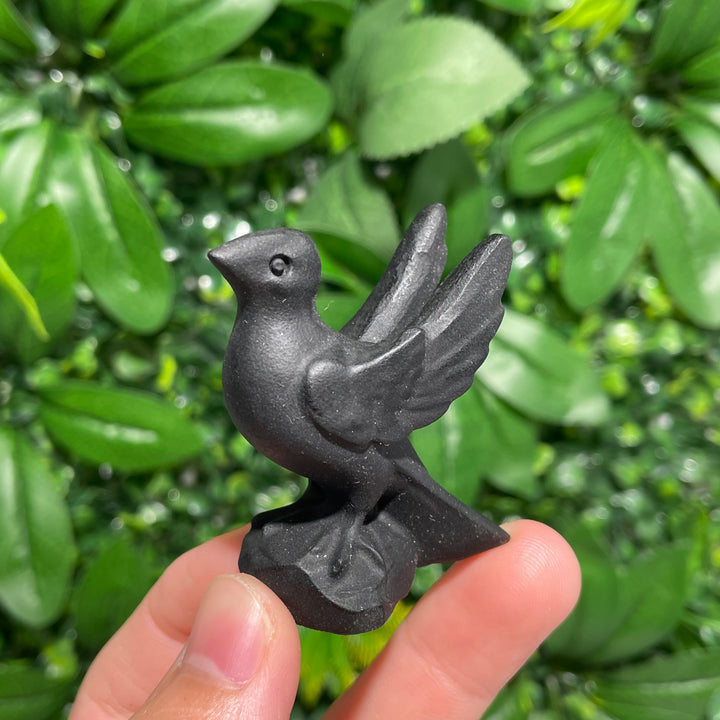 Black Obsidian Peace Dove