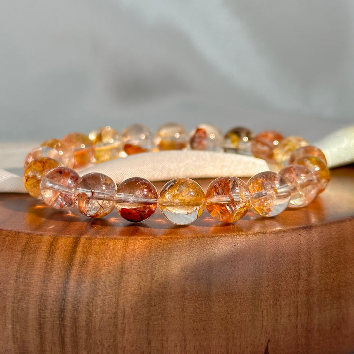 Koi Fire Quartz Bracelet 9.9-10.3mm