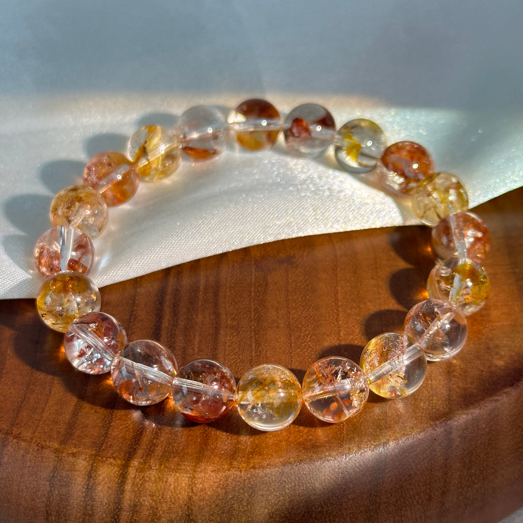 Koi Fire Quartz Bracelet 9.9-10.3mm