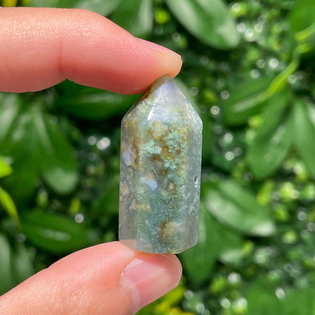Moss Agate Mini Point