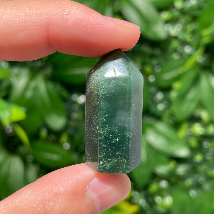 Moss Agate Mini Point